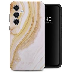 Selencia Coque arrière Vivid Samsung Galaxy A35 - Chic Marble Gold