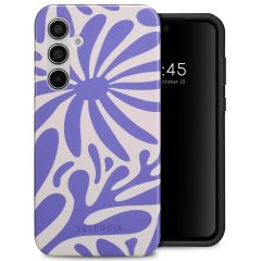 Selencia Coque arrière Vivid Samsung Galaxy A55 - Modern Bloom Sapphire Blue