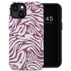 Selencia Coque arrière Vivid iPhone 13 - Trippy Swirl Dark Rose