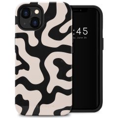 Selencia Coque arrière Vivid iPhone 13 - Art Wave Black