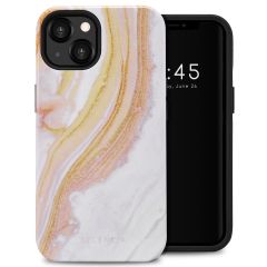 Selencia Coque arrière Vivid iPhone 13 - Chic Marble Gold