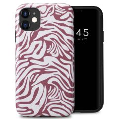 Selencia Coque arrière Vivid iPhone 11 - Trippy Swirl Dark Rose