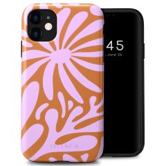 Selencia Coque arrière Vivid iPhone 11 - Modern Bloom Pink