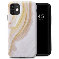 Selencia Coque arrière Vivid iPhone 11 - Chic Marble Gold