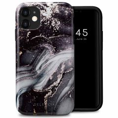 Selencia Coque arrière Vivid iPhone 11 - Chic Marble Black