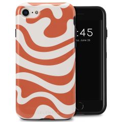 Selencia Coque arrière Vivid iPhone SE (2022 / 2020) / 8 / 7 / 6(s) - Dream Swirl Orange