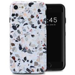 Selencia Coque arrière Vivid iPhone SE (2022 / 2020) / 8 / 7 / 6(s) - Chic Terazzo