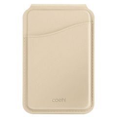 Coehl Porte-cartes MagSafe avec miroir et support - Cream
