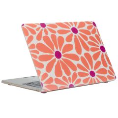 imoshion Coque Design Laptop MacBook Air 13 pouces (2018-2020) - A1932 / A2179 / A2337 - Orange Flower Connect