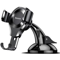 Baseus Osculum Type Gravity Car Mount Samsung Galaxy S23 Plus - Support de téléphone pour voiture - Tableau de bord - Noir