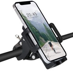Accezz Support de téléphone pour vélo iPhone 14 - Réglable - Universel - Noir