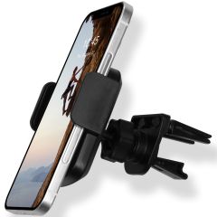 Accezz Support de téléphone voiture iPhone SE (2020) - Réglable - Universel - Grille de ventilation - Noir 