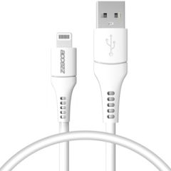 Accezz Câble Lightning vers USB iPhone 12 Pro Max - Certifié MFi - 0,2 mètres - Blanc