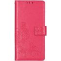 Etui de téléphone Fleurs de Trèfle Galaxy A21s - Fuchsia