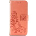 Etui de téléphone Fleurs de Trèfle Galaxy A21s - Orange