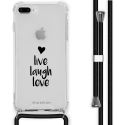 imoshion Coque Design avec cordon iPhone 8 Plus / 7 Plus - Live Laugh Love