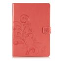 Coque Fleurs de Trèfle iPad 6 (2018) 9.7 pouces / iPad 5 (2017) 9.7 pouces - Rouge