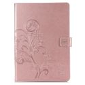 Coque Fleurs de Trèfle iPad 6 (2018) 9.7 pouces / iPad 5 (2017) 9.7 pouces - Rose champagne