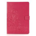 Coque Fleurs de Trèfle iPad 6 (2018) 9.7 pouces / iPad 5 (2017) 9.7 pouces - Fuchsia