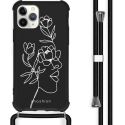 imoshion Coque Design avec cordon iPhone 11 Pro - Woman Flower Black