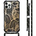 imoshion Coque Design avec cordon iPhone 12 (Pro) - Golden Leaves