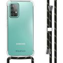 imoshion Coque avec cordon Samsung Galaxy A52(s) (5G/4G) - Noir / Dorée