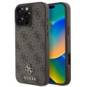 Guess Coque 4G Metal Logo MagSafe iPhone 16 Pro Max - Brun