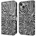 imoshion Étui de téléphone portefeuille Design iPhone 14 - Black And White