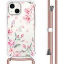 imoshion Coque Design avec cordon iPhone 14 - Blossom Watercolor