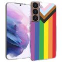 iMoshion Coque Design Samsung Galaxy S22 - Rainbow flag