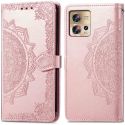 imoshion Etui de téléphone portefeuille Mandala Motorola Edge 30 Fusion - Rose Dorée