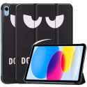 imoshion Coque tablette Trifold iPad 10 (2022) 10.9 pouces - Don't touch