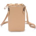 imoshion Sac téléphone en cuir végan Crossbody - Beige 