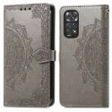 imoshion Etui de téléphone portefeuille Mandala Xiaomi Redmi Note 11 (4G) / Note 11S (4G) - Gris