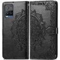 imoshion Etui de téléphone portefeuille Mandala Vivo Y21(s) / Y33s - Noir