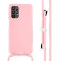 imoshion ﻿Coque en silicone avec cordon Samsung Galaxy A13 (4G) - Rose