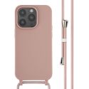 iMoshion ﻿Coque en silicone avec cordon iPhone 14 Pro - Sand Pink