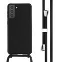 imoshion ﻿Coque en silicone avec cordon Samsung Galaxy S21 Plus - Noir