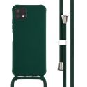 imoshion ﻿Coque en silicone avec cordon Samsung Galaxy A22 (5G) - Vert foncé