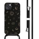 iMoshion Coque design en silicone avec cordon iPhone 14 Plus - Sky Black