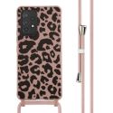 imoshion Coque design en silicone avec cordon Samsung Galaxy A53 - Animal Pink