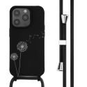 iMoshion Coque design en silicone avec cordon iPhone 14 Pro - Dandelion Black