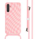 imoshion Coque design en silicone avec cordon Samsung Galaxy A34 (5G) - Retro Pink