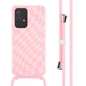 imoshion Coque design en silicone avec cordon Samsung Galaxy A53 - Retro Pink