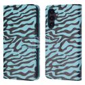 imoshion ﻿Étui de téléphone portefeuille Design Samsung Galaxy A54 (5G) - Black Blue Stripes