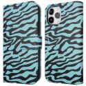 imoshion ﻿Étui de téléphone portefeuille Design iPhone 12 (Pro) - Black Blue Stripes