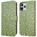 imoshion ﻿Étui de téléphone portefeuille Design iPhone 12 (Pro) - Green Flowers