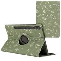 imoshion Coque tablette Design rotatif à 360° Samsung Galaxy Tab S9 Plus - Green Flowers