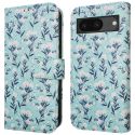 imoshion Étui de téléphone portefeuille Design Google Pixel 8a - Blue Flowers