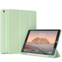 Accezz Étui de téléphone portefeuille Smart Silicone iPad 9 (2021) 10.2 / iPad 8 (2020) 10.2 / iPad 7 (2019) 10.2 - Vert clair